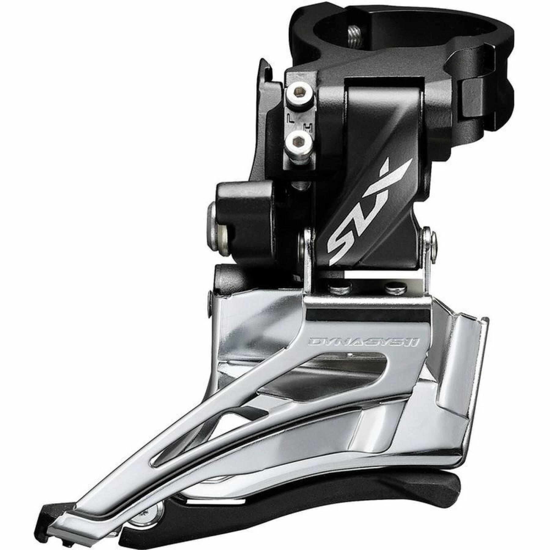 Deragliatore anteriore Shimano deore slx down swing dual pull fd-m7025 66-69º collier haut 2x11v