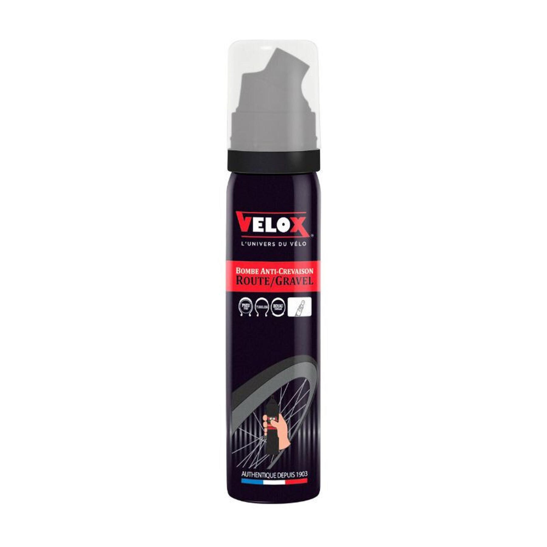 Spray antiforatura per pneumatici con attacco diretto alla valvola Velox Presta 75 ml