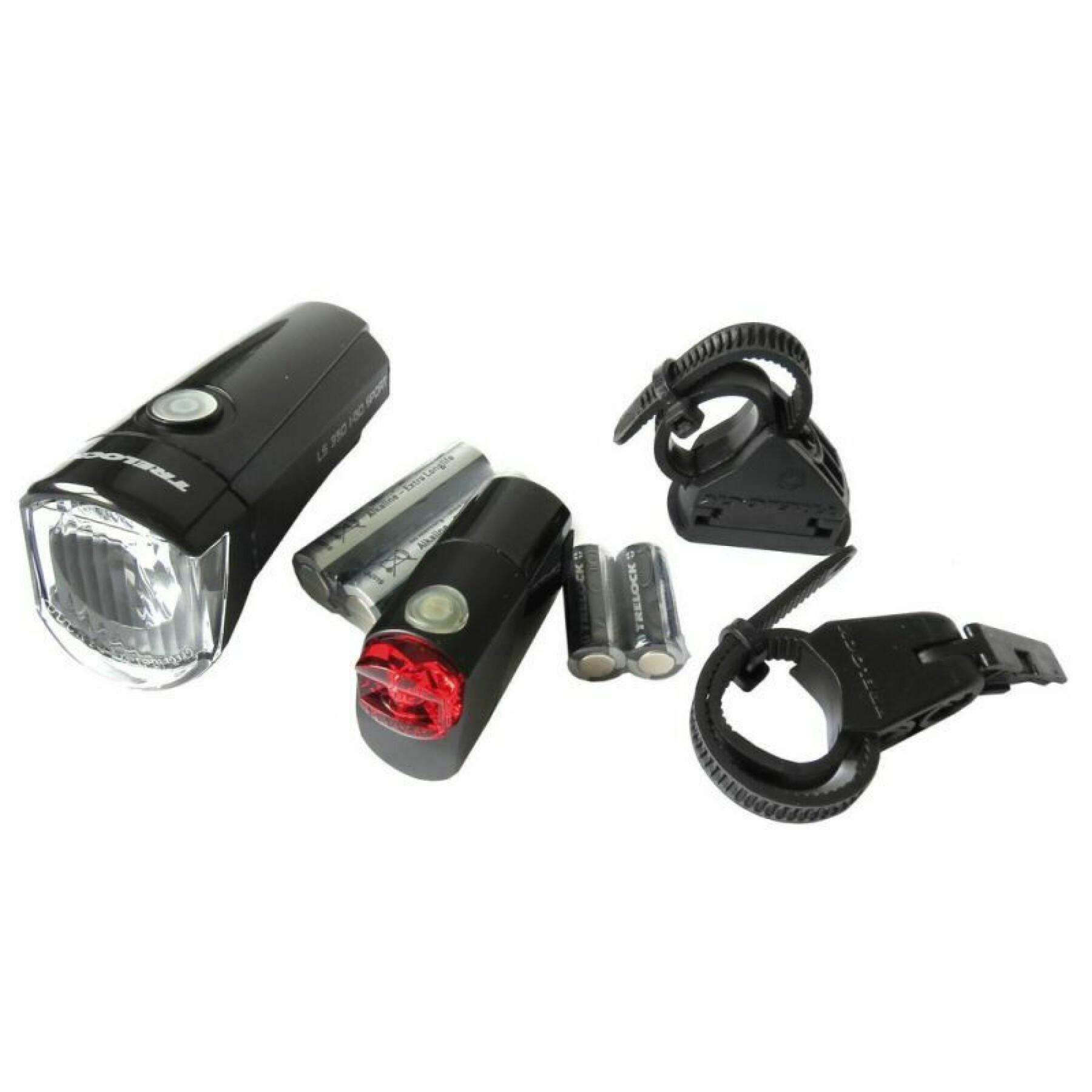 Kit di illuminazione a batteria Trelock i-go sport ls350 + ls710 reego