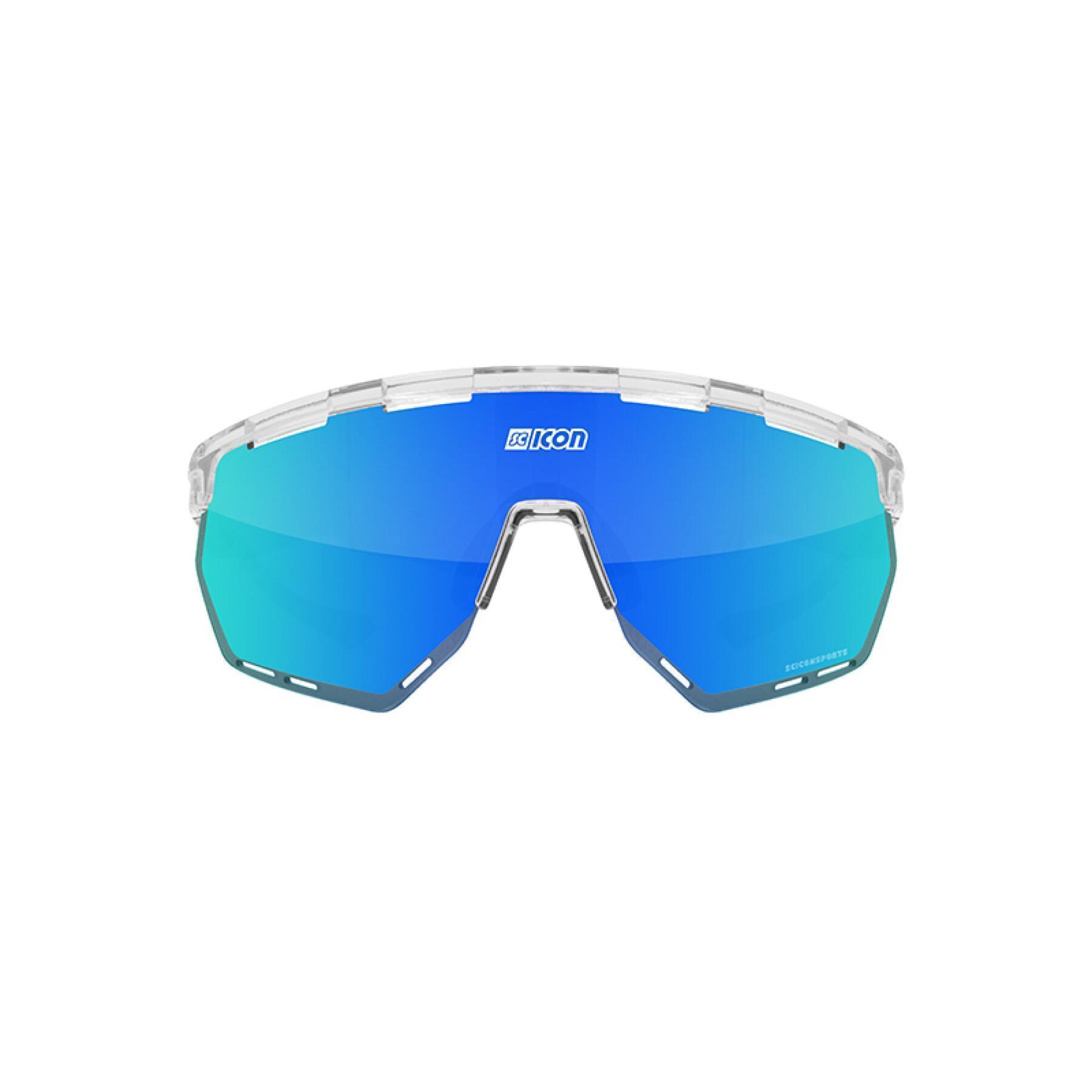 Occhiali Scicon aerowing scnpp verre multi-reflet bleues