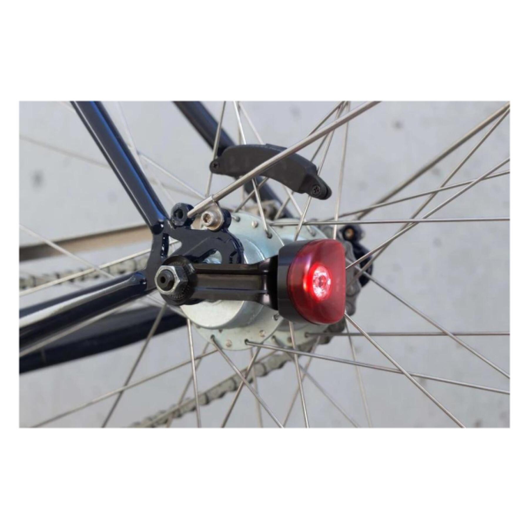 Set di illuminazione per bicicletta con montaggio magnetico sulla ruota Reelight SL100 Flash Compact