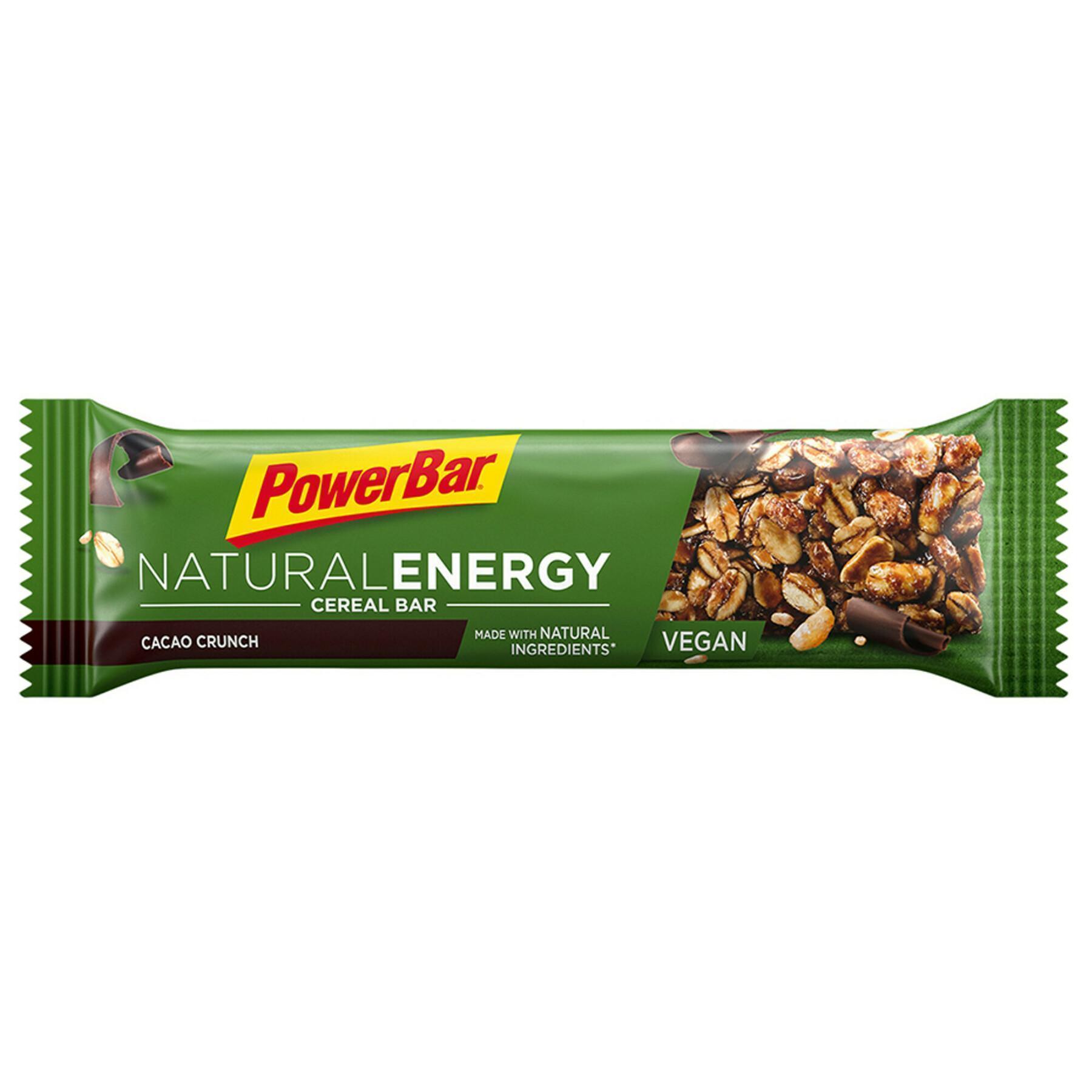 Lotto di 24 barre PowerBar Natural Energy Cereals - Cacao Crunch