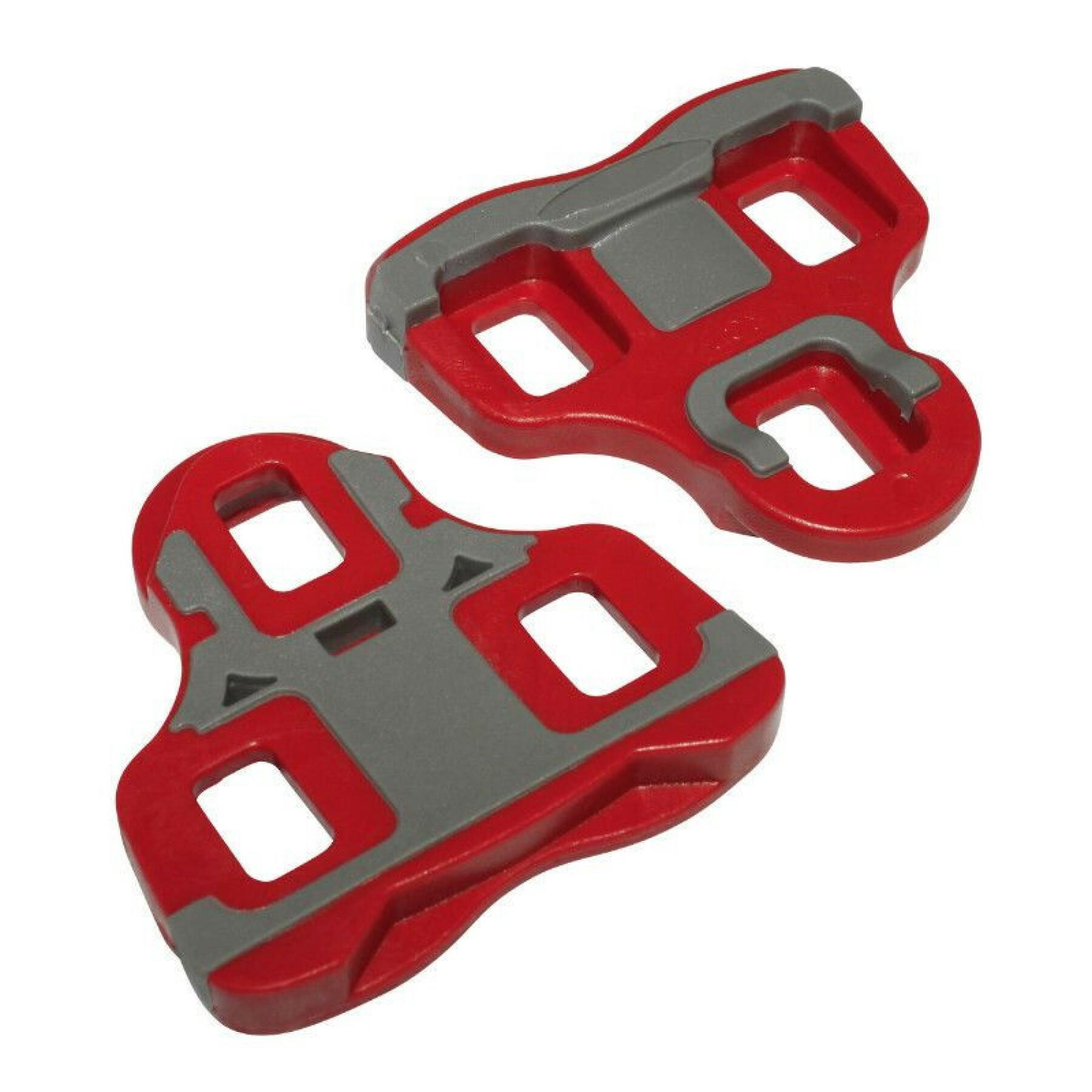 Coppia di tacchette per pedali in bi-materiale con angolo di 6° Newton Type Look Keo