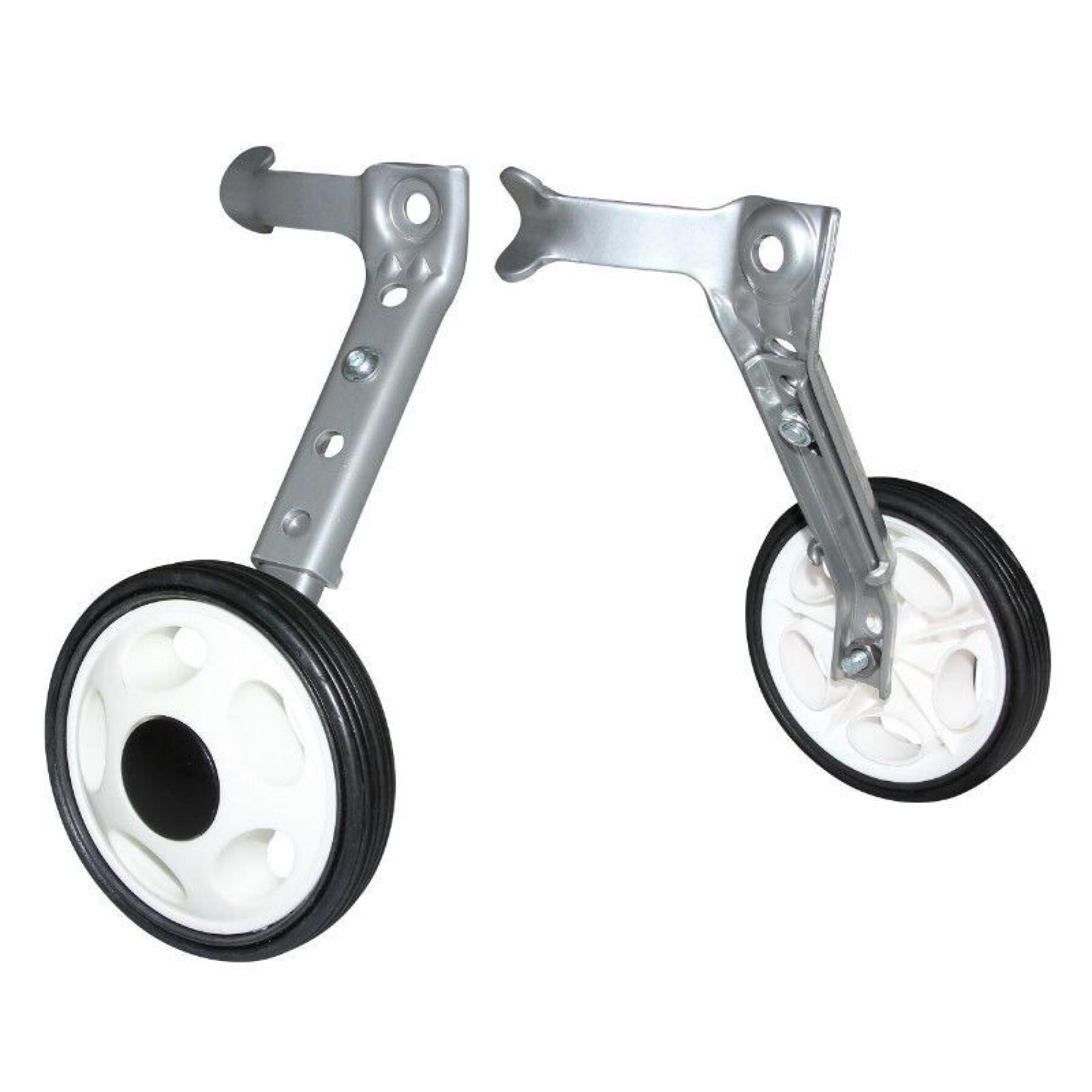 Coppia di ruote in plastica stabilizzanti per biciclette per disabili P2R