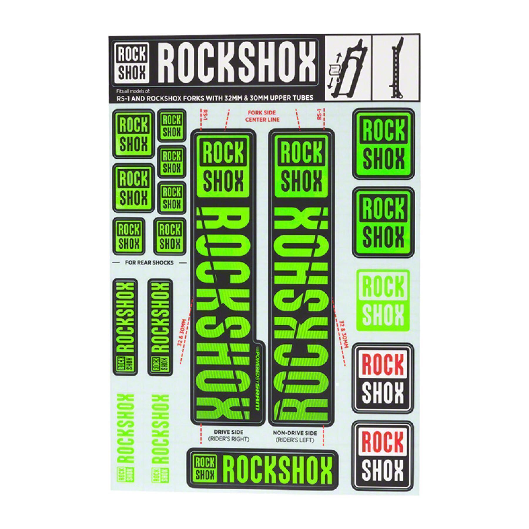 Kit di adesivi forcelle fino al 2018 Rockshox