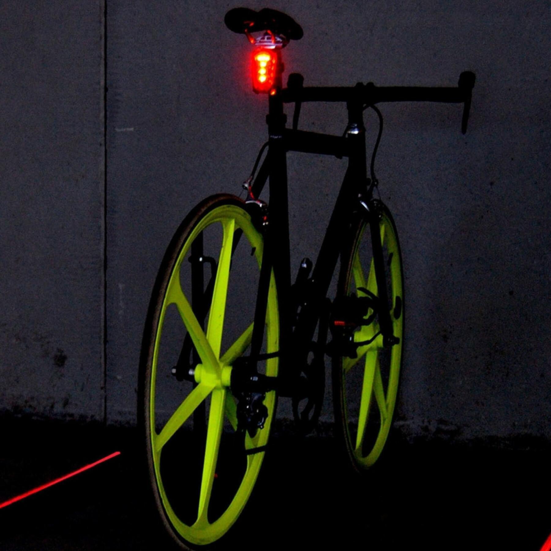 luce posteriore a led + indicatore di corsia laser V Bike