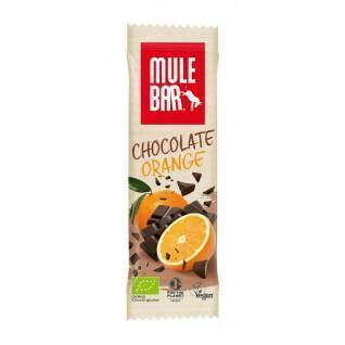 Confezione da 15 barrette nutrizionali al cioccolato e arancia Mulebar 40g