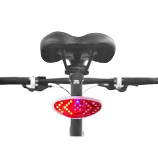 luce posteriore direzionale usb per bicicletta su reggisella con pulsante indicatore di direzione wireless P2R
