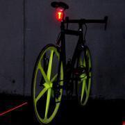 luce posteriore a led + indicatore di corsia laser V Bike